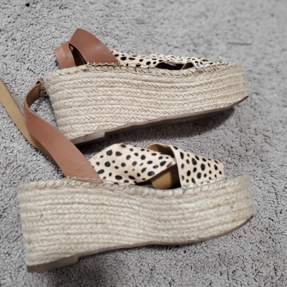 Dolce Vita Leopard Print Espadrille Wedge Sandals Size 9 - Picture 7 of 13